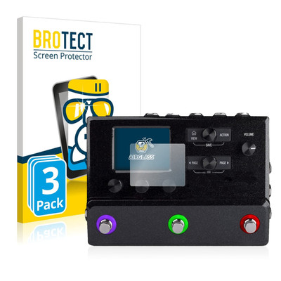 Brotect Glass Screen Protector Film Compatible Line 6 Hx Stomp 3 Pack -
