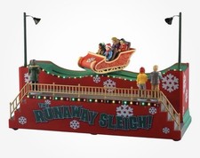 Lemax The Runaway Sleigh with UK Mains Plug Adapter #54453 Brand New Fast Post