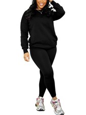 2 Piece Outfits For Women Sweatsuits Sets Casual Long Sleeve Pullover Jogger ...