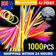 1000PCS Color Mixed Glow Sticks Party Glowsticks Bracelets Light No Flame AU