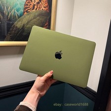 Olive Green Matte Shell For Macbook 2026 M5 Pro 14 16 Air 13 15 12 11 inch Case