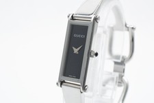 [Quasi Come Nuovo] Orologio Gucci 1500L Argento Quadrante Nero 12mm Quarzo Donna dal Giappone