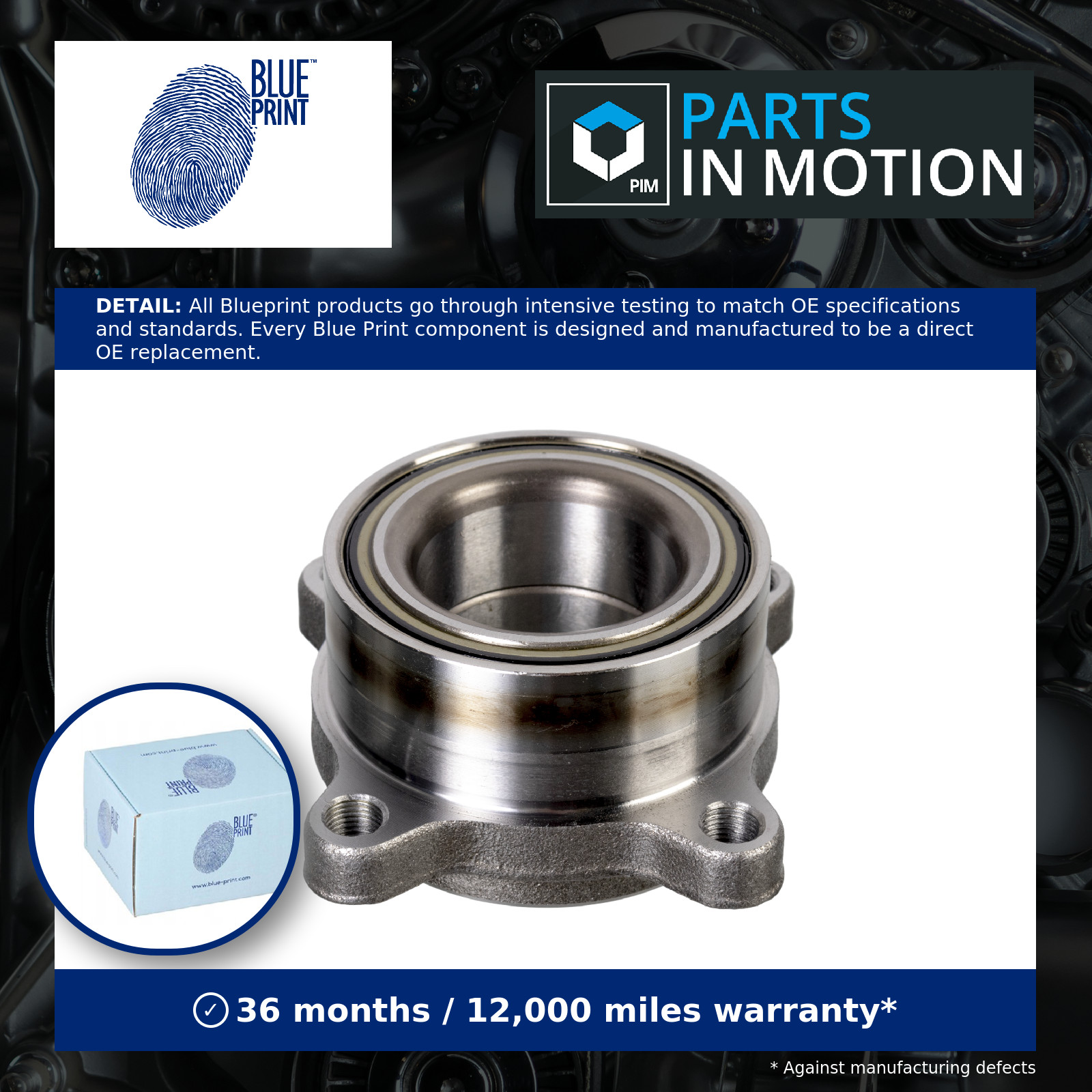 Wheel Bearing Front Left or Right ADBP820030 Blue Print MN103586 MR455620 New