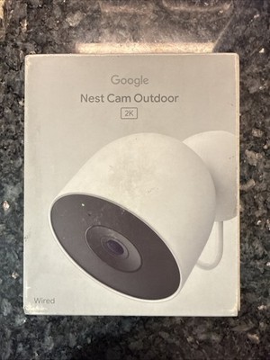 NEW - GOOGLE NEST CAM OUTDOOR 2K WIRED SECURITY CAMERA 2ND GEN (GA09963-US)