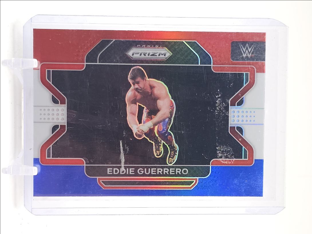 EDDIE GUERRERO 2022 PANINI PRIZM WWE LEGENDS RED WHITE BLUE Q1300-1