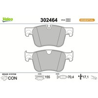 Valeo 302464 Bremsbelagsatz FüR Citroen Peugeot C4 C4 Grand C4 Spacetourer 308