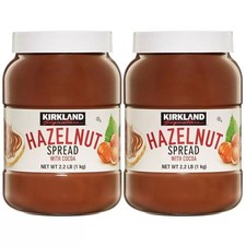 Kirkland Signature Hazelnut Chocolate Spread with Cocoa - Pack of 2 Jars x 1kg