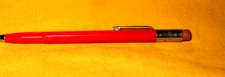 VTG. NEW NEVER USED ALL RED SCRIPTO MECHANICAL PENCIL W/EXTRA LEAD