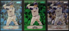 Seiya Suzuki 3 Card Lot 2025 Stadium Club #63 - Blue Foil+Green Foil 4/199+Base