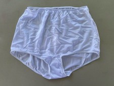 Vintage Sears 100 White Nylon Brief Panties Size 9 43-44 Hips Silky Soft Panty