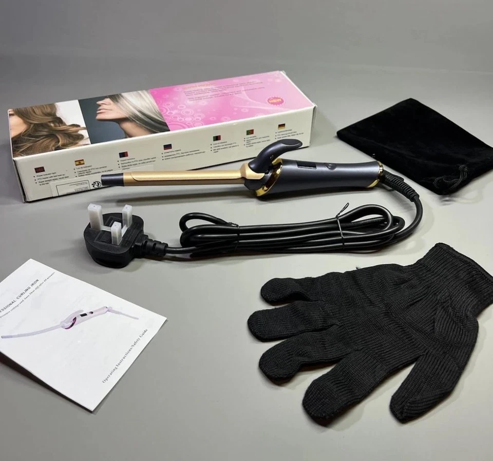 Travel Curling Iron Wand Tongs 13mm Small Barrel Mini Curler For Short Long Hair - Image 2 of 4