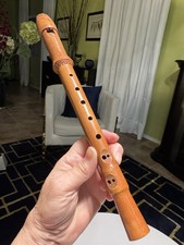 VTG Wooden Recorder 2 Peace Flute Made in Germany w/Soft Case 13  