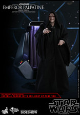 STAR WARS HOT TOYS DELUXE ROTJ EMPEROR PALPATINE MMS468 SEALED IN SHIPPER