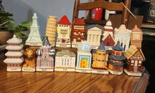 Vintage Set Of 16 The Danbury Mint Spices of The World Spice Jar Collection 1990