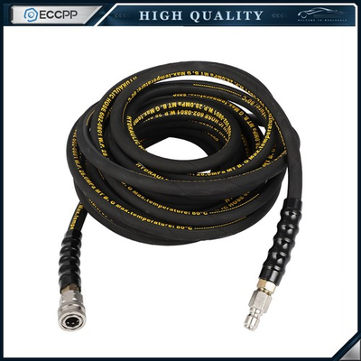 #ad 4000PSI Pressure Washer Hose Hot Cold Water 1 4quot; Kink Wear Hose With 3 8quot; Quick $57.99