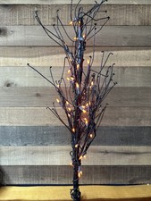 32 Tall Lighted Halloween Tree Bendable Branches In Box