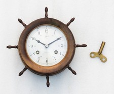 Vintage Schatz Marine Schiff Boot Navigation Klingel Rad Mechanische Uhr Quarz