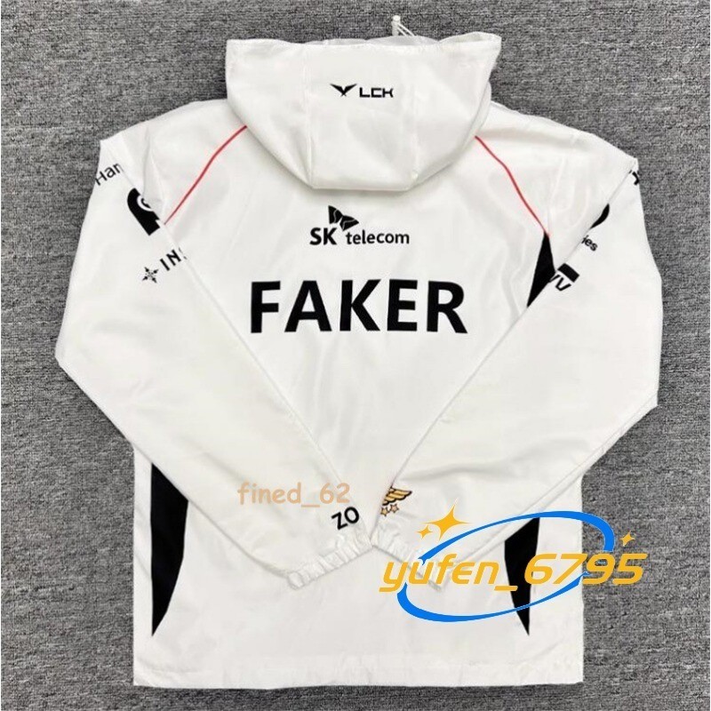 2024 T1 UNIFORM FAKER+FAKER カード NEW 2024 LCK Team T1 Uniform Jersey S14 Faker Jacket LOL World