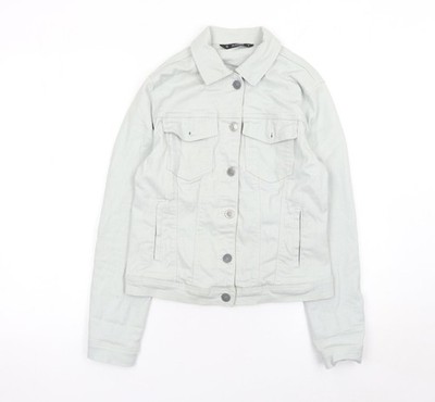 Dunnes Damen beige Baumwolle Twill Basic Jacke Größe 10