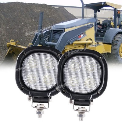 2x Flut Strahl LED Arbeitslicht für John Deere Backhoe Loaders Fall New Holland