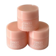 3 x Clinique All About Eyes Reduces Circles Puffs 0.17oz/5ml, TOTAL 0.5oz/15ml