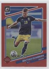 2021 Panini Donruss Road to Qatar Optic Red Prizm 137/149 Mattias Svanberg 0i7k