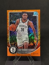 Cam Thomas 2025-26 Bowman - Variations - Orange Shimmer /25 #BCV-59