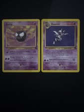 Gastly (33/62) Haunter (31/62) from the Fossil set, originally released in 1999