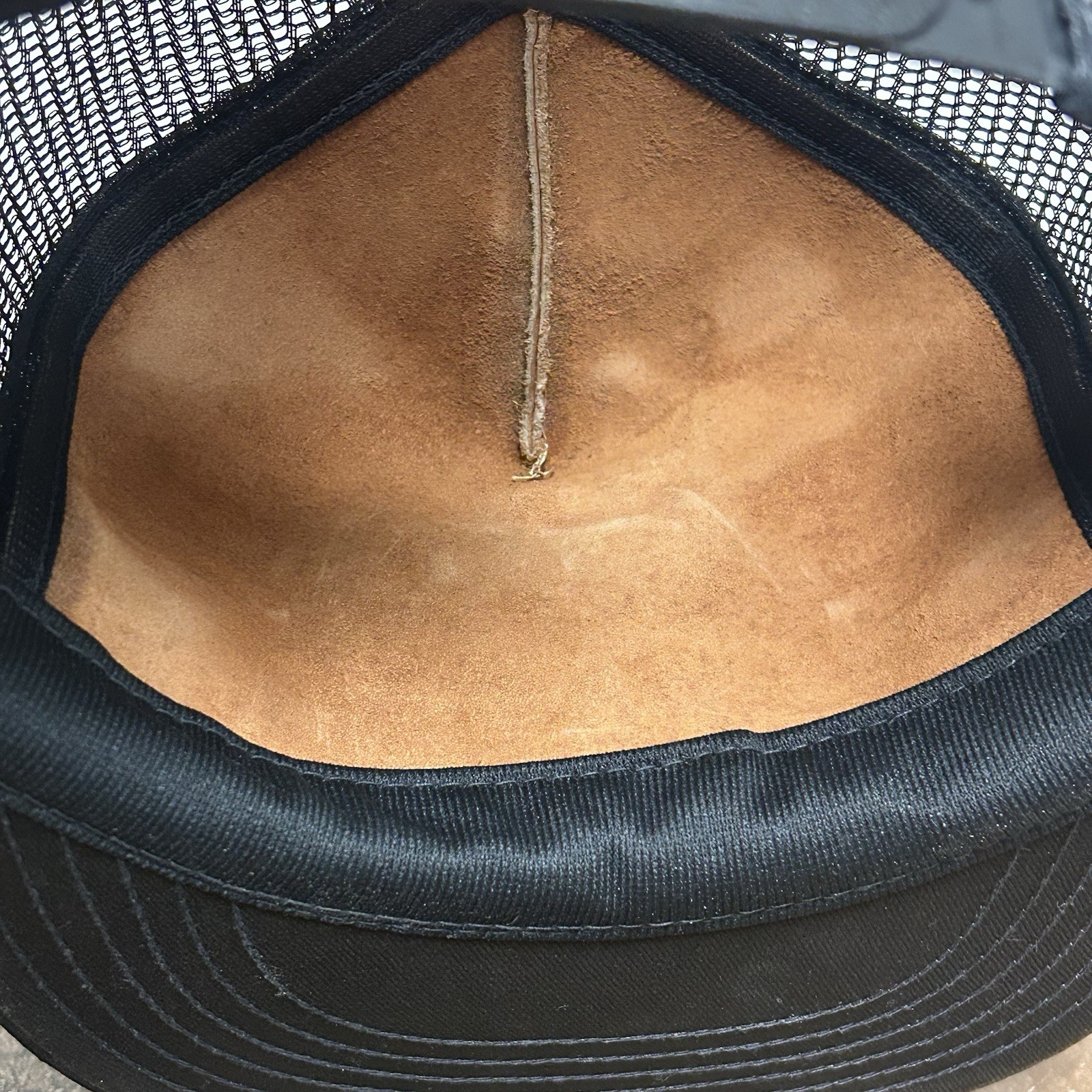 Mac Tools Leather Front Mesh SnapBack Trucker Hat… - image 16