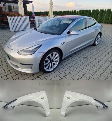 KOTFLÜGEL VORNE LACKIERT IN WUNSCHFARBE NEU für TESLA Model 3 2017-2023
