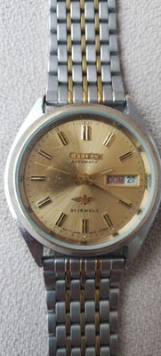 Vintage Citizen Eagle 7 Automatic - Gold Dial - 21 Jewels - Cal. 8200A - Day/Dat