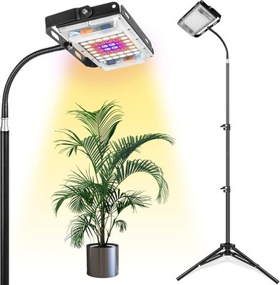 LBW Grow Light with Stand, Full Spectrum LED Floor Plant Light for Indoor Plants