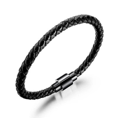 Stainless Steel Franco Link Fashion Men\'S Simple Bracelet with Unique Lock C