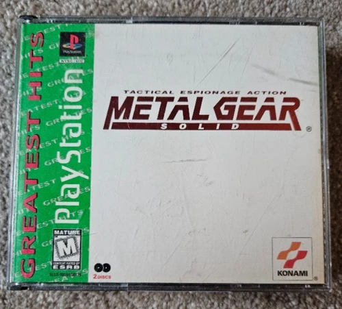 Metal Gear Solid Greatest Hits (Sony PlayStation 1, 1999) Complete and Tested