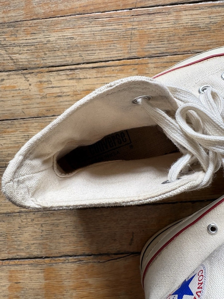 80s Converse Chuck Taylor All Star Sneakers 6 White Vintage | eBay
