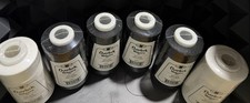 Sewing Thread Overlocker 100 Polyester Black White 6 Spools Lot
