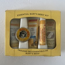 Essential Burt's Bees Kit- Cleansing Cream, Salve, Lotion, Lip Balm  Foot Cream