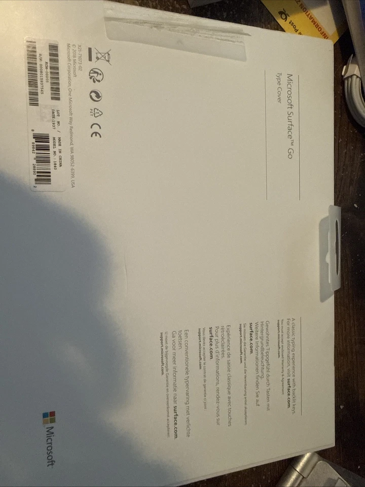 Microsoft Surface Go Type Cover-Tastatur - Schwarz Qwertz KCM 00005 - Bild 4 von 4