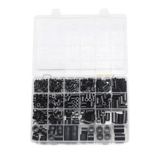 500Pcs Plastic Spacer M3 M4 M6 M8 Washer Round Unthreaded Spacers Assortment Kit