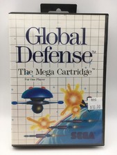 Sega Master System 1988 - Global Defense w/ Box & Manual (Works)