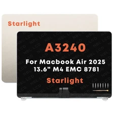 For MacBook Air 13.6" A3240 M4 2025 EMC 8781 LCD Screen Replacement Assembly