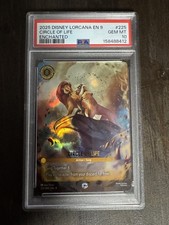 2025 DISNEY LORCANA EN 9-FABLED ENCHANTED 225 CIRCLE OF LIFE PSA 10
