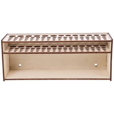 Wooden Test Tube Storage Organizer Rack for Painting Brushes and Art Supplies