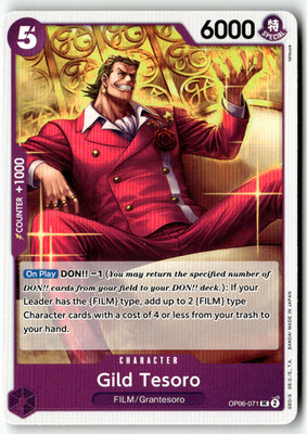 One Piece TCG Bandai No. OP06-071 Gild Tesoro Englisch