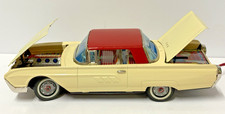 1963 Ford T-bird Car Vintage Japan Yonezawa Tin Fully Working Battery Operated 1963 Ford T-bird Car Vintage Japan Yonezawa Tin Fully Working Battery Operated