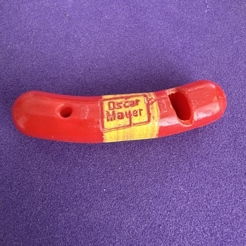 The Oscar Meyer Weiner Whistle Plastic Vintage