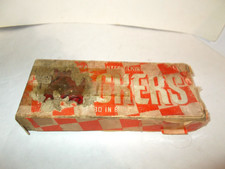 Vintage 30 Interlocking American Plastic Checkers Made In USA & BOX