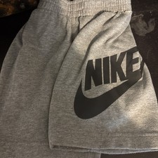 Nike Boys Comfy Logo Gray Shorts Size 4