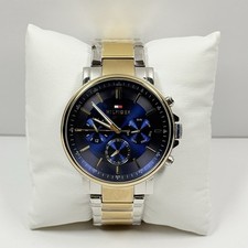 Tommy Hilfiger Tyson 1710710 Multifunction Blue Dial Two-Tone Men  s Watch