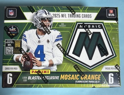 2025 Panini Mosaic Football Trading Cards Blaster Box 36ct New